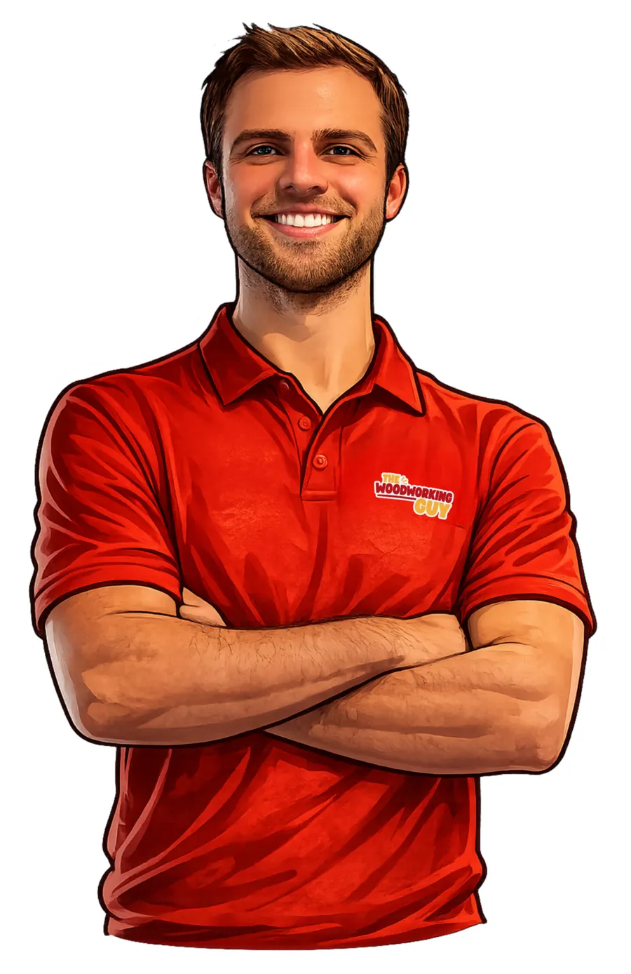 The Woodworking Guy, smiling with arms crossed